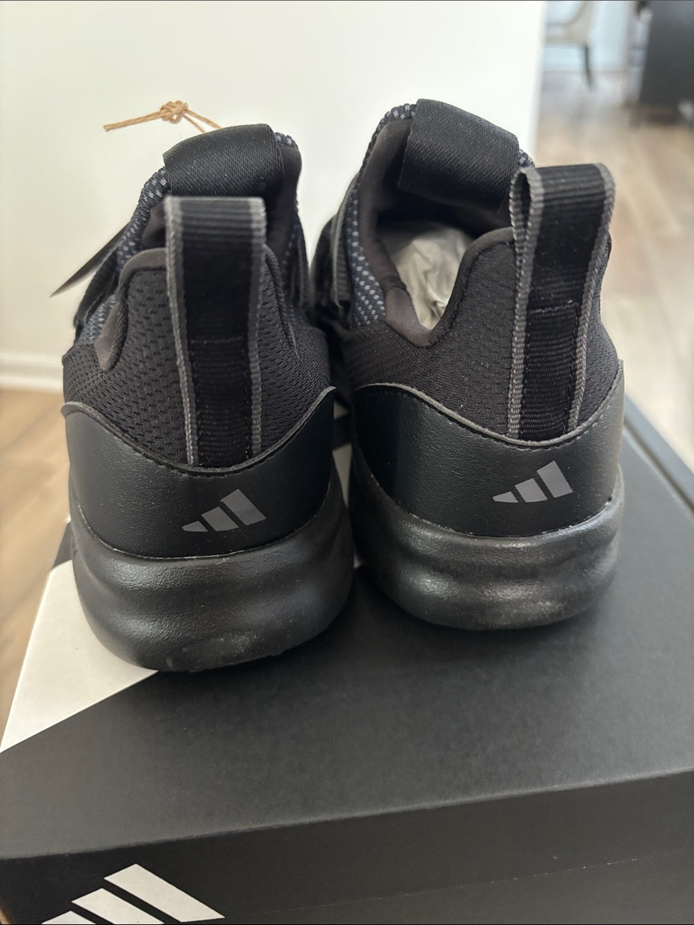 adidas Kids Black Lightweight Slip-On Sneakers - Picture 5 of 6